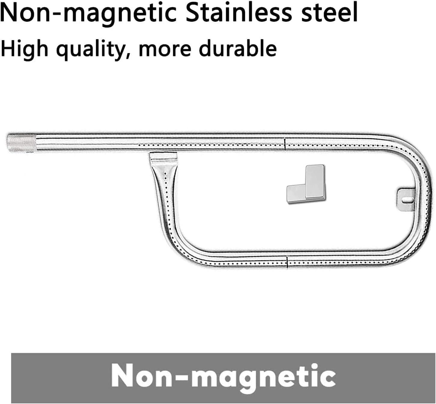 image41862 Grill Burner for Weber Q200 Q220 Q2000 Q2200 396000 396001 396002 566002 53060001 304 Stainless Steel 205 Inches Grill Burner Tube Pipe Kit Replacement for Weber 69956600411725 Fits Q 1001000 series