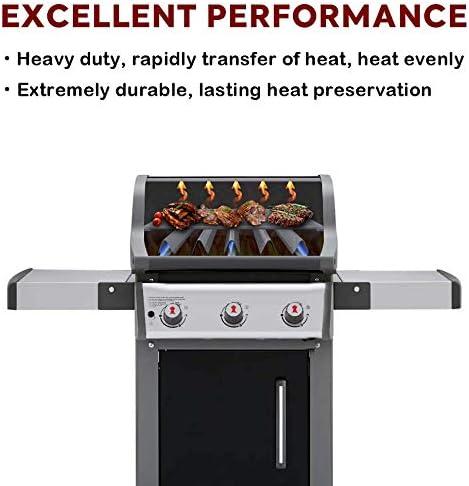 imageGrill Grates for Weber Spirit 300 amp Spirit II GS4 300 Series Stainless Steel Grates Replacement for Weber Spirit 310 E310 Grill Parts 7639 Spirit 700 Genesis SilverGoldPlatinum B amp C 10003500175 x 119 Cast Iron