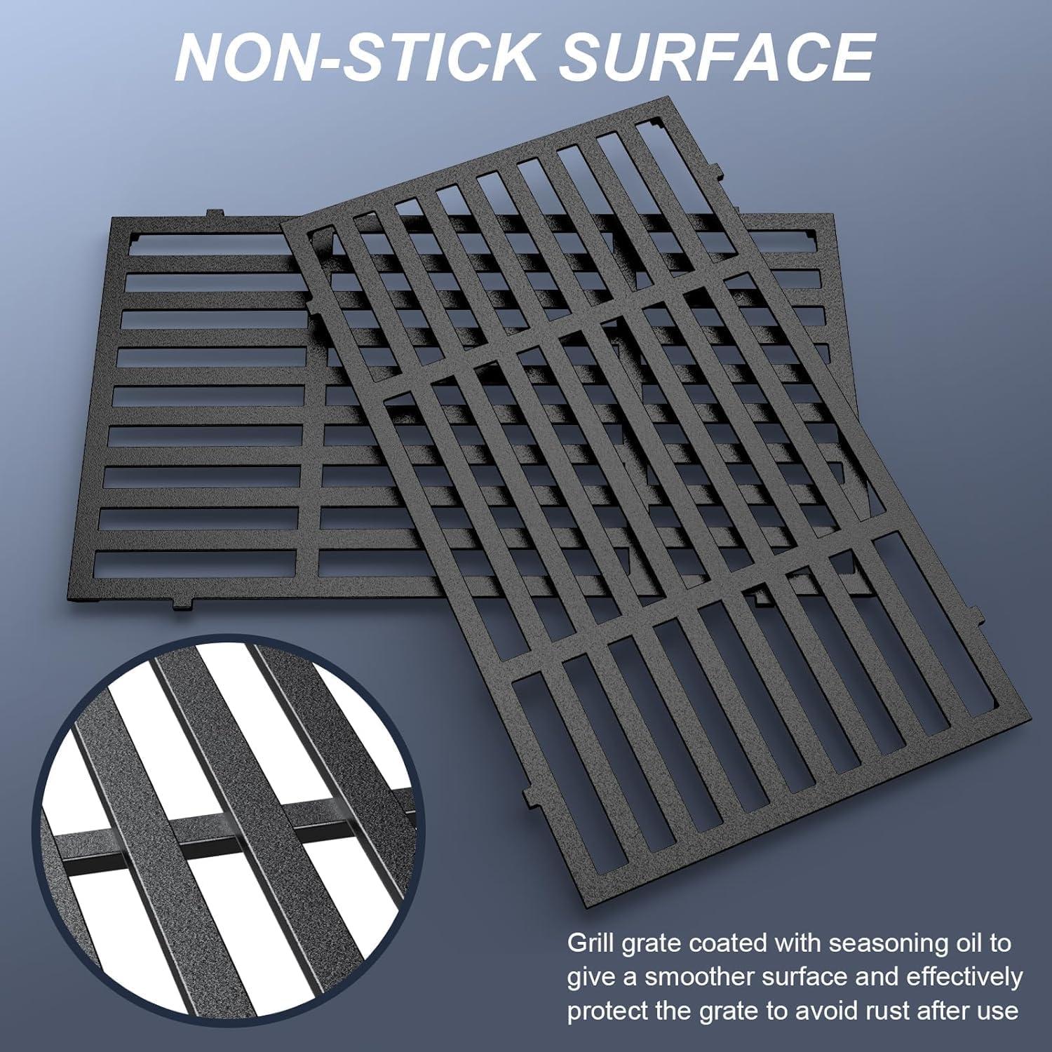 imageGrill Grates for Weber Spirit 300 amp Spirit II GS4 300 Series Stainless Steel Grates Replacement for Weber Spirit 310 E310 Grill Parts 7639 Spirit 700 Genesis SilverGoldPlatinum B amp C 10003500175 x 119 Cast Iron