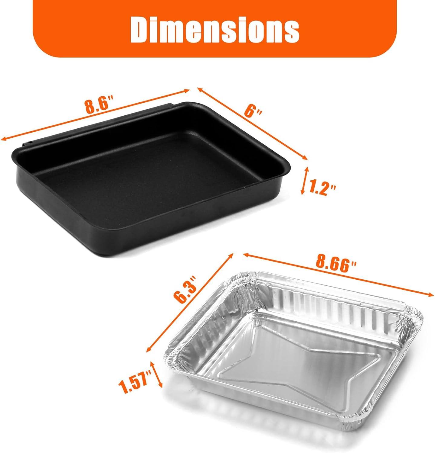 imageUniflasy 67047 Catch Pan for Weber SpiritSpirit II 200300 Genesis and Genesis II LX200300 Series Grill for Weber Traveler Drip Tray with 6415 Aluminum Liner Replacement for Weber 67047 83156 6415Black for weber universal
