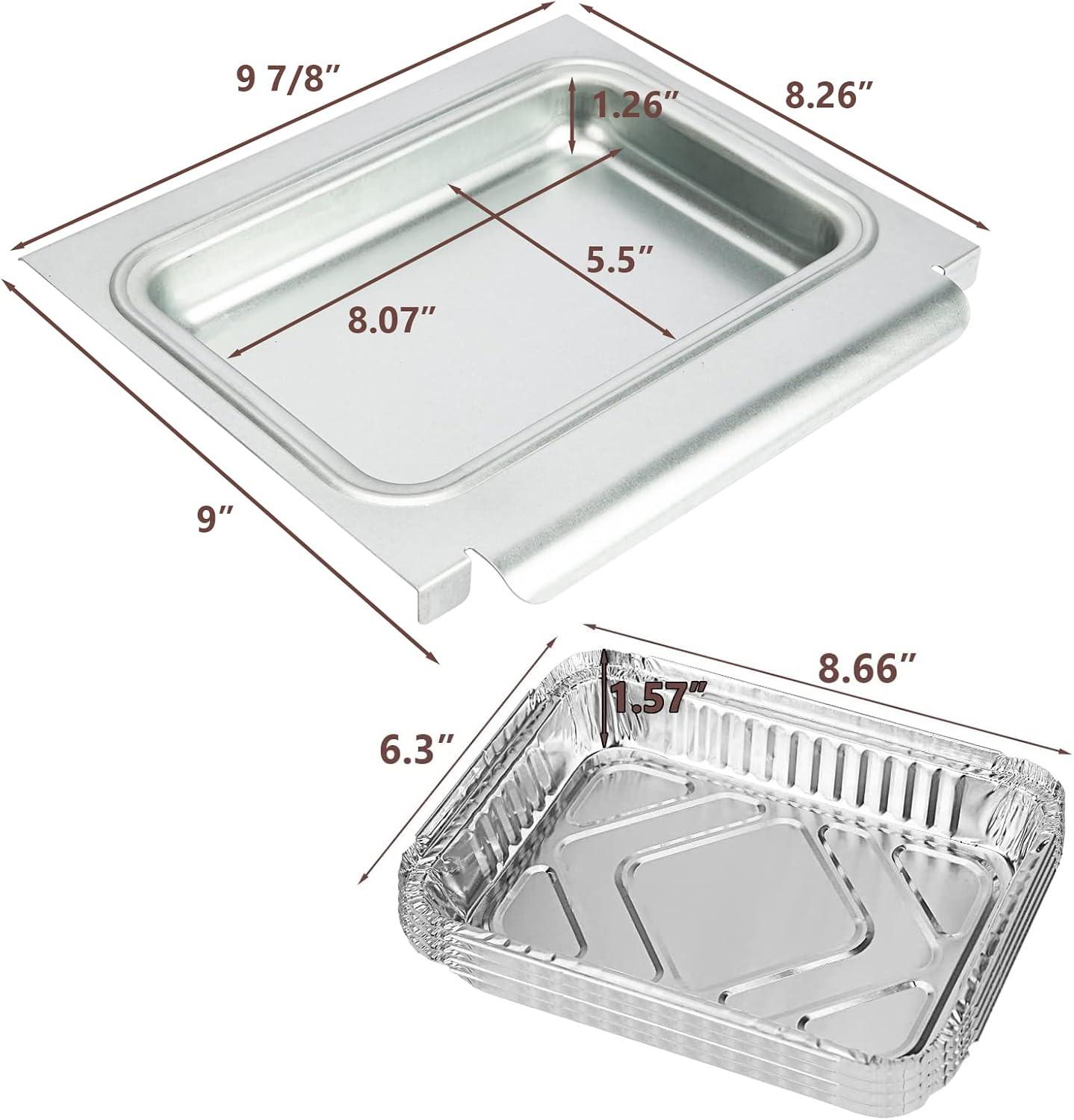 imageUniflasy 67047 Catch Pan for Weber SpiritSpirit II 200300 Genesis and Genesis II LX200300 Series Grill for Weber Traveler Drip Tray with 6415 Aluminum Liner Replacement for Weber 67047 83156 6415Bspirit