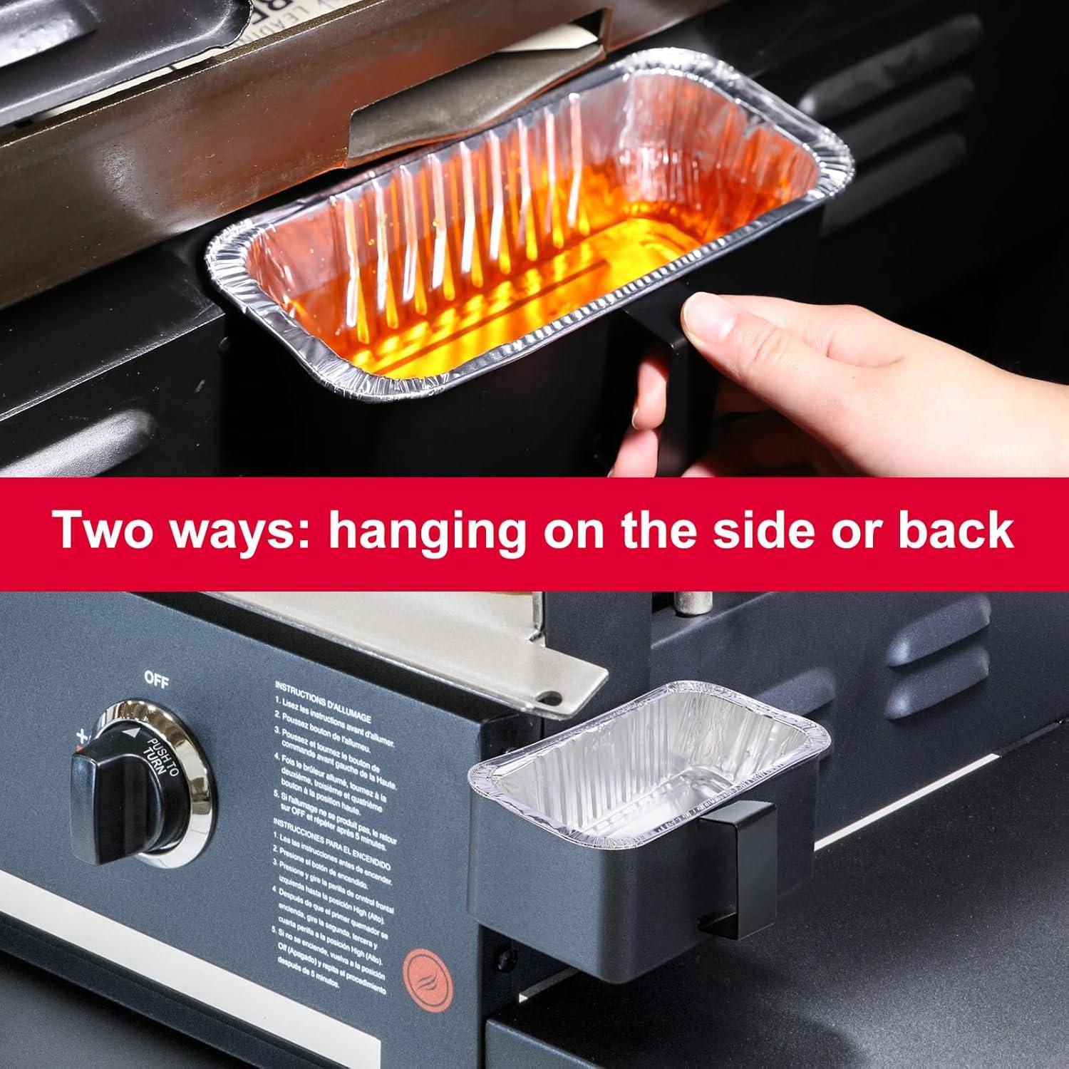 imageUniflasy 67047 Catch Pan for Weber SpiritSpirit II 200300 Genesis and Genesis II LX200300 Series Grill for Weber Traveler Drip Tray with 6415 Aluminum Liner Replacement for Weber 67047 83156 6415Blackstone