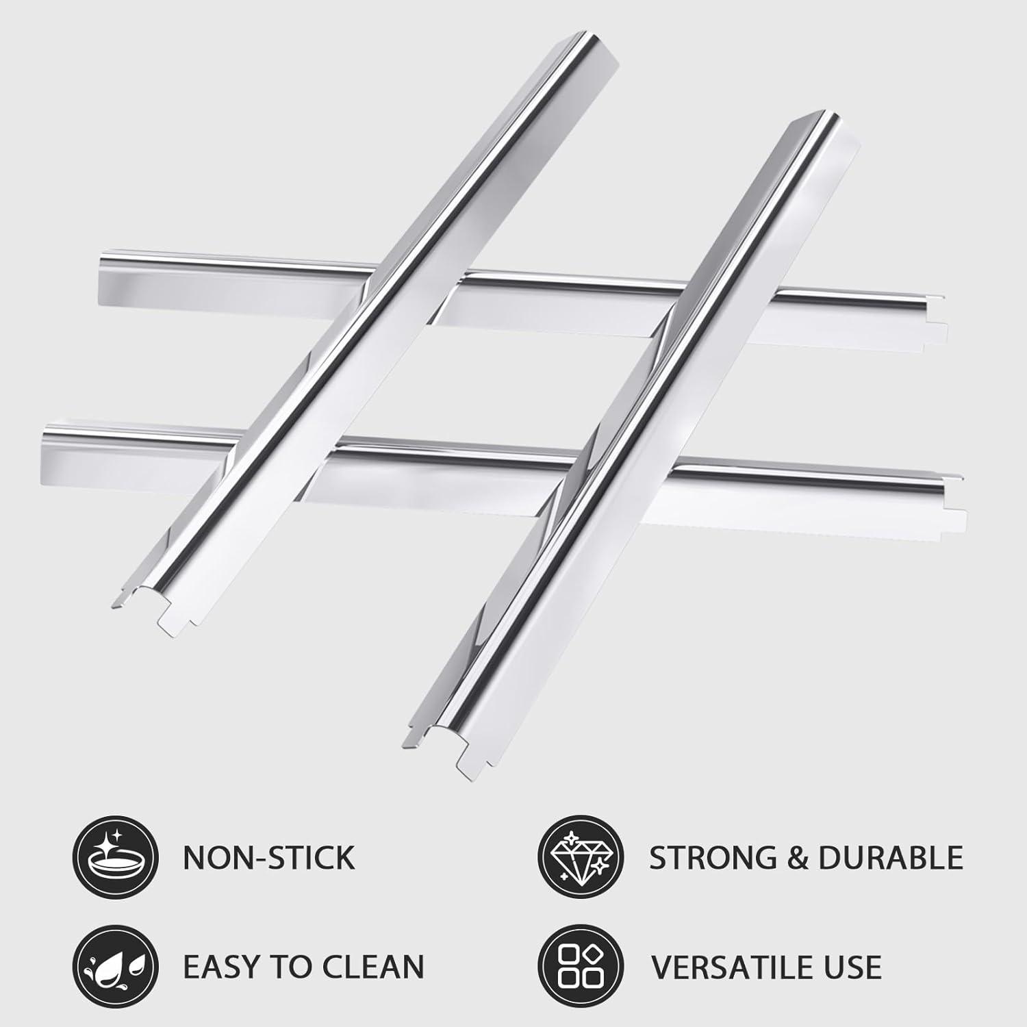 imageUniflasy Grill Parts for Charbroil Performance 2Burner 463630021 463655021 463655421 463655621for Charbroil 4Burner 463365021 463448021 Grill Burner Tube Heat Plates Shield Crossover Tube Igniter4burner kits