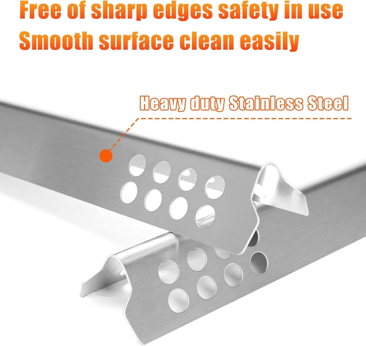 imageUniflasy Grill Replacement Parts for Charbroil Performance Tru Infrared 3 Burner 463371116 463371316 463370719 463336016 463280019 Grill Burner Heat Plate Shield Carryover Tube Grill Repair Partsfor Charbroil Commercial 2Burner