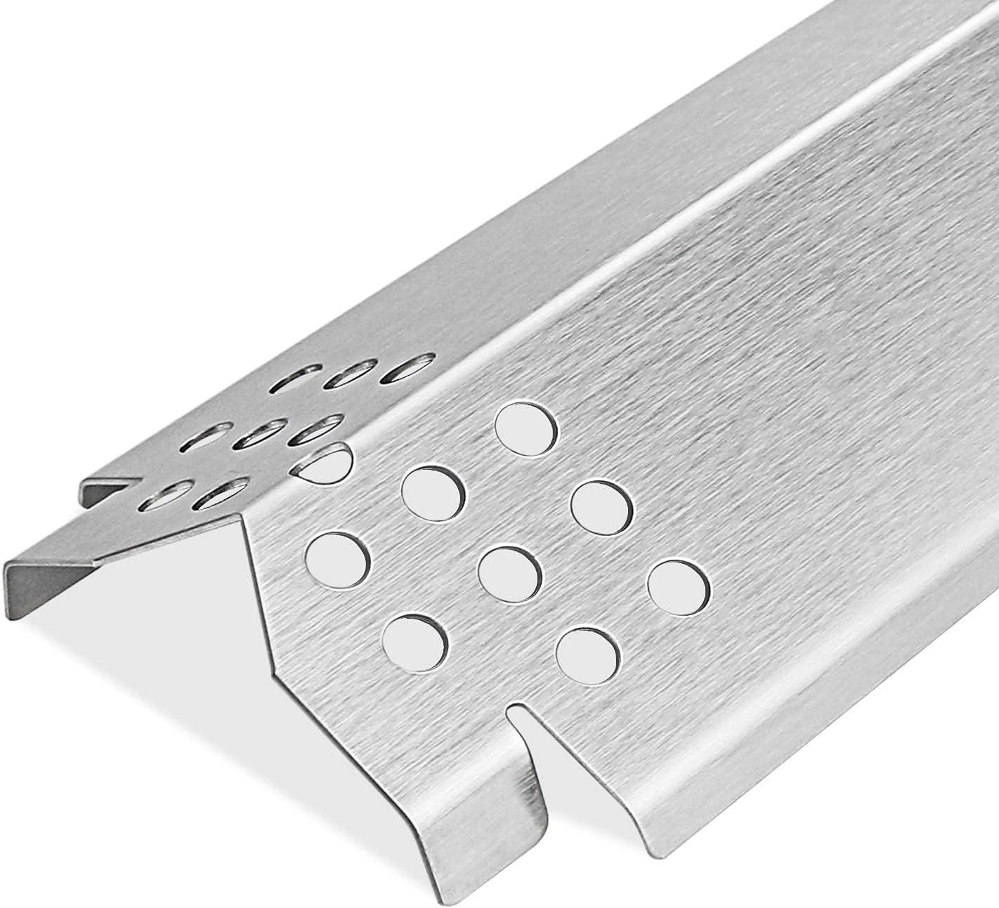 imageUniflasy Heat Plates for Nexgrill 7200830H 7200864 7200864M Gas Grill Porcelain Steel Grill Heat Shield Tent Burner Cover Flame Tamer for Home Depot Nexgrill 4 Burner 7200830H Parts 4 Pack4