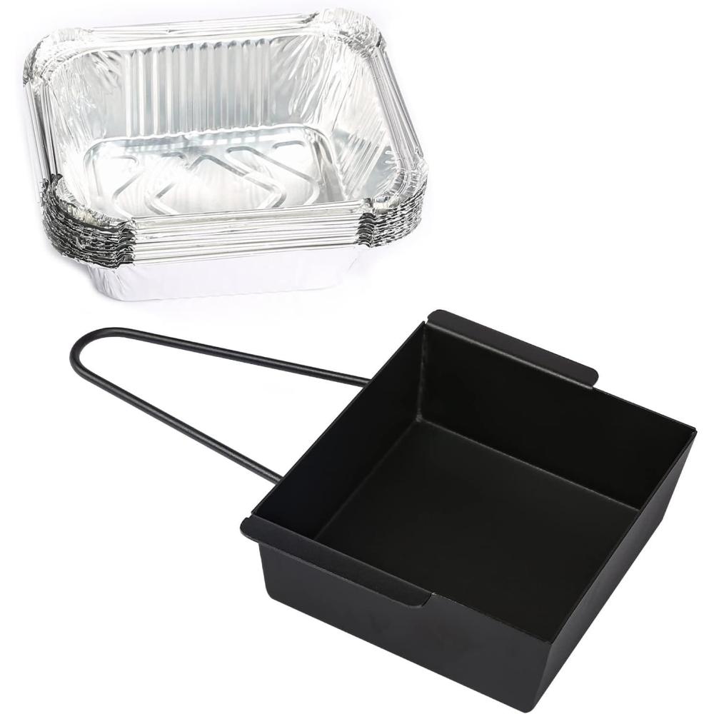 imageUniflasy 67047 Catch Pan for Weber SpiritSpirit II 200300 Genesis and Genesis II LX200300 Series Grill for Weber Traveler Drip Tray with 6415 Aluminum Liner Replacement for Weber 67047 83156 6415Nexgrill