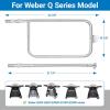 41862 Grill Burner for Weber Q200, Q220, Q2000 Q2200, 396000, 396001, 396002, 566002, 53060001, 304 Stainless Steel 20.5 Inches Grill Burner Tube Pipe Kit Replacement for Weber 69956/60041(23.75″ (Fits Q 300/3000 series))