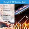 41862 Grill Burner for Weber Q200, Q220, Q2000 Q2200, 396000, 396001, 396002, 566002, 53060001, 304 Stainless Steel 20.5 Inches Grill Burner Tube Pipe Kit Replacement for Weber 69956/60041(20.5″ (Fits Q 200/2000 series))
