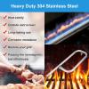 41862 Grill Burner for Weber Q200, Q220, Q2000 Q2200, 396000, 396001, 396002, 566002, 53060001, 304 Stainless Steel 20.5 Inches Grill Burner Tube Pipe Kit Replacement for Weber 69956/60041(17.25″ (Fits Q 100/1000 series))
