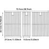 Grill Grate for Nexgrill 720-0882A Replacement Parts, Cooking Grates for Nexgrill 720-0882A Evolution Infrared Plus 5-Burner Stainless Steel Gas Grills Grates Cooking Grids for Nexgrill 5 Burner