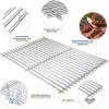 Uniflasy 304 Stainless Steel Cooking Grates and Grill Catch Pan Holder for Weber Spirit 300 Series Spirit E/S310 320 330 Gas Grills for Genesis Silver/Gold/Genesis Platinum B & C Replacement Part Kits