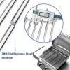 Uniflasy 304 Stainless Steel Cooking Grates and Grill Catch Pan Holder for Weber Spirit 300 Series Spirit E/S310 320 330 Gas Grills for Genesis Silver/Gold/Genesis Platinum B & C Replacement Part Kits