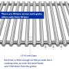 Uniflasy 7528 Stainless Steel Cooking Grate for Weber Genesis 300 Series E/S 310 320 Series Gas Grills and 93305 Drip Pan for Weber Genesis II & Spirit 2/3 Burners, Genesis Silver/Gold/Platinum I/II