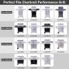 Uniflasy Grill Parts for Charbroil Performance 2-Burner 463630021 463655021 463655421 463655621,for Charbroil 4-Burner 463365021 463448021 Grill Burner Tube Heat Plates Shield Crossover Tube Igniter(4-burner kits)