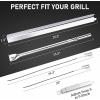Uniflasy Grill Parts for Charbroil Performance 2-Burner 463630021 463655021 463655421 463655621,for Charbroil 4-Burner 463365021 463448021 Grill Burner Tube Heat Plates Shield Crossover Tube Igniter(5-burner kits)