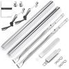 Uniflasy Grill Parts for Charbroil Performance 2-Burner 463630021 463655021 463655421 463655621,for Charbroil 4-Burner 463365021 463448021 Grill Burner Tube Heat Plates Shield Crossover Tube Igniter(2-burner kits)