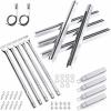 Uniflasy Grill Parts for Charbroil Performance 2-Burner 463630021 463655021 463655421 463655621,for Charbroil 4-Burner 463365021 463448021 Grill Burner Tube Heat Plates Shield Crossover Tube Igniter(5-burner kits)