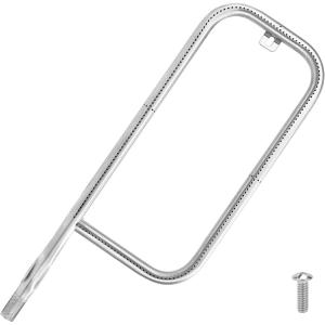 41862 Grill Burner for Weber Q200, Q220, Q2000 Q2200, 396000, 396001, 396002, 566002, 53060001, 304 Stainless Steel 20.5 Inches Grill Burner Tube Pipe Kit Replacement for Weber 69956/60041(20.5″ (Fits Q 200/2000 series))