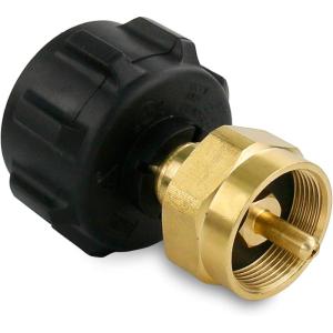 Uniflasy Propane Refill Tank Adapter for 1lb to 20lb Tanks, QCC1/Type1 Gas Propane Refill Cylinder Coupler, Disposable Tank Transfer Fitting Valve, 16.4oz Camp BBQ Propane Tank Universal Attachment