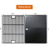 Uniflasy Replacement Parts Kit for Home Depot Nexgrill 720-0830H, 720-0830D, 720-0783E, Kenmore 720-0830A, 122.33492410, MembersMark 720-B0830F, BHG 720-0783H Burner Heat Plates Cooking Grate Griddle