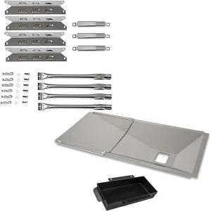 Uniflasy Grill Parts and Universal Grease Tray for Kenmore 146.34611410 146.23679310 146.46372610 146.34461410 146.16142210 146.10016510 146.23673310 146.16198211 146.46366610