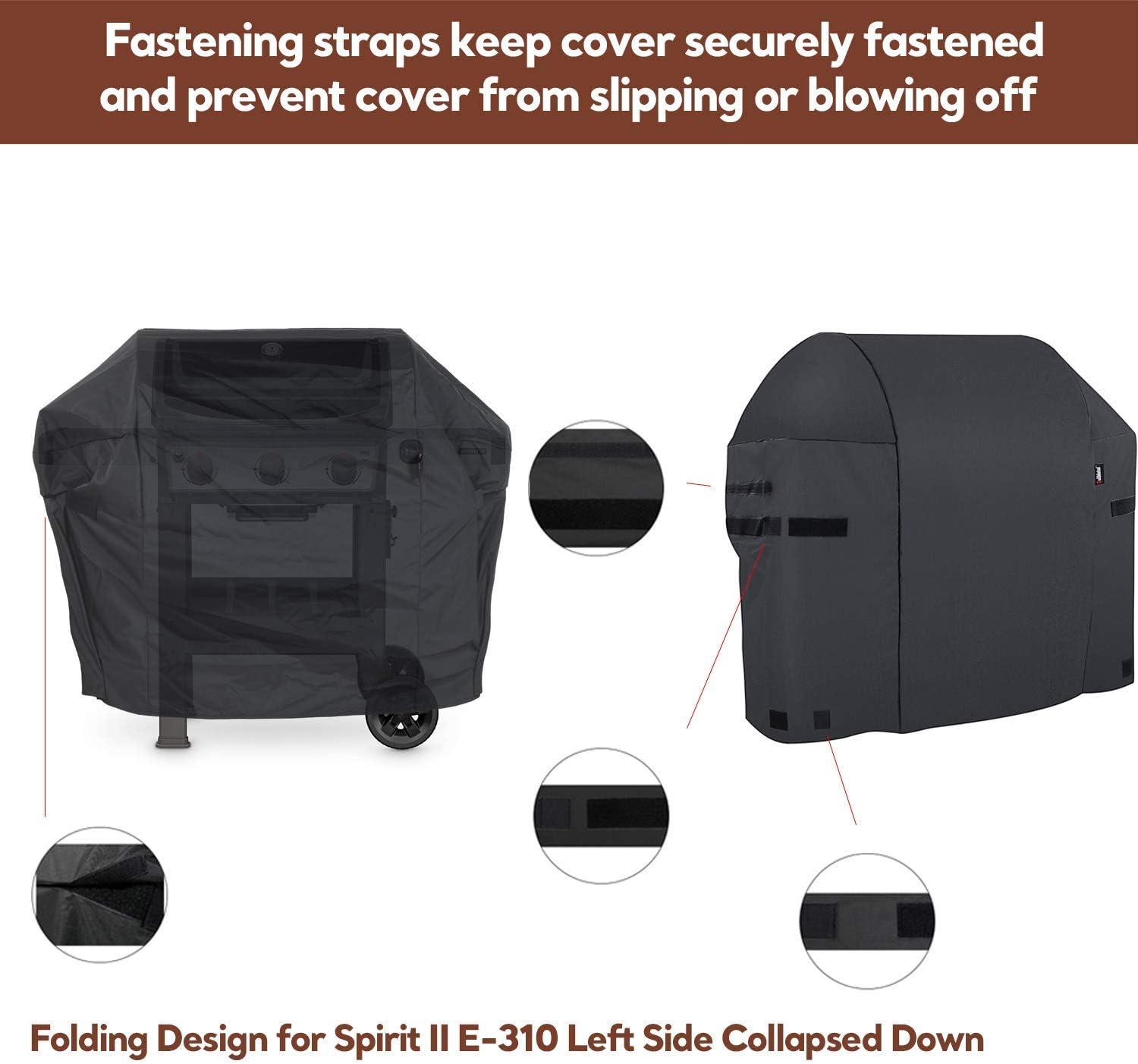 imageGrill Cover for CharGriller 3 Burner Dual Fuel 5050 5650 CG30282825 for Char Griller Smoker Charcoal Grill Cover 600D Waterproof BBQ Cover51 L X 178 D X 42 H