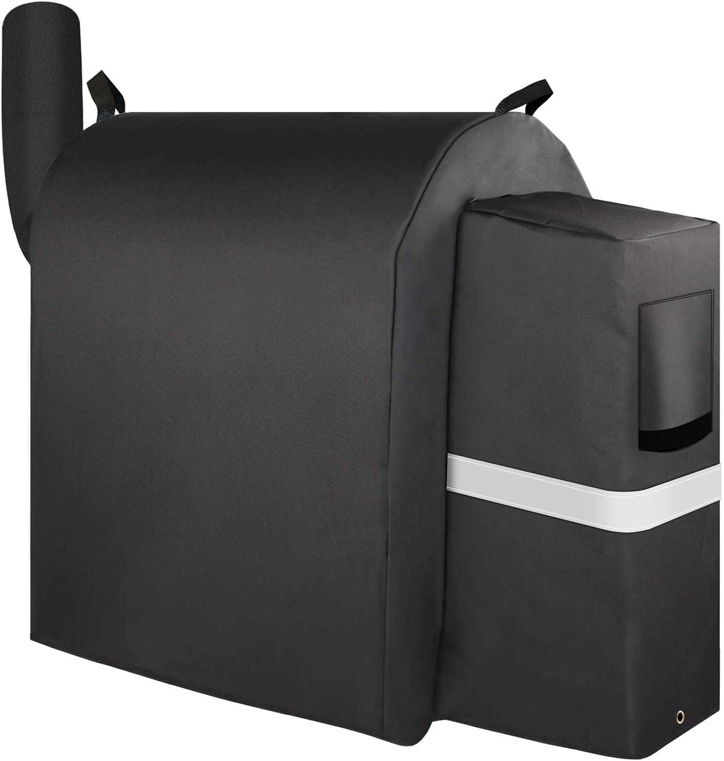 imageGrill Cover for CharGriller 3 Burner Dual Fuel 5050 5650 CG30282825 for Char Griller Smoker Charcoal Grill Cover 600D Waterproof BBQ Cover53W x 27D x 49H