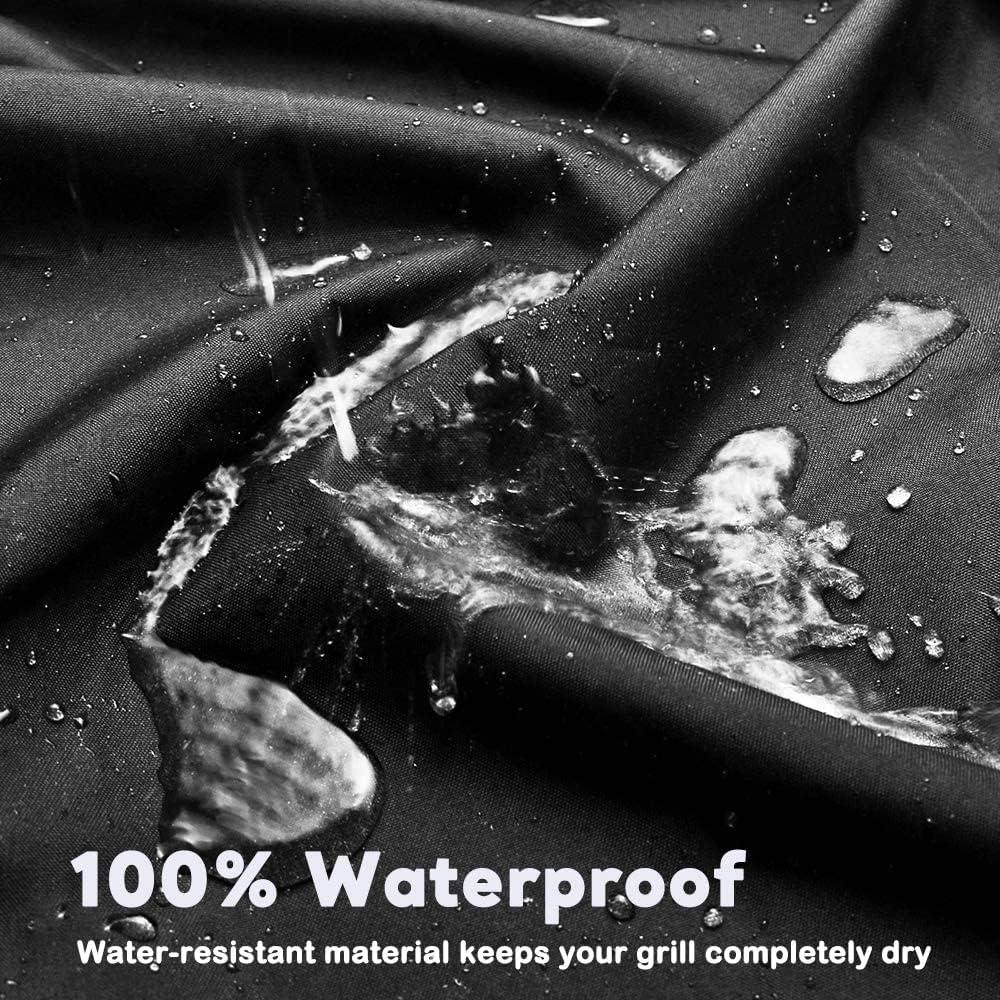 imageGrill Cover for CharGriller 3 Burner Dual Fuel 5050 5650 CG30282825 for Char Griller Smoker Charcoal Grill Cover 600D Waterproof BBQ Cover53W x 27D x 49H