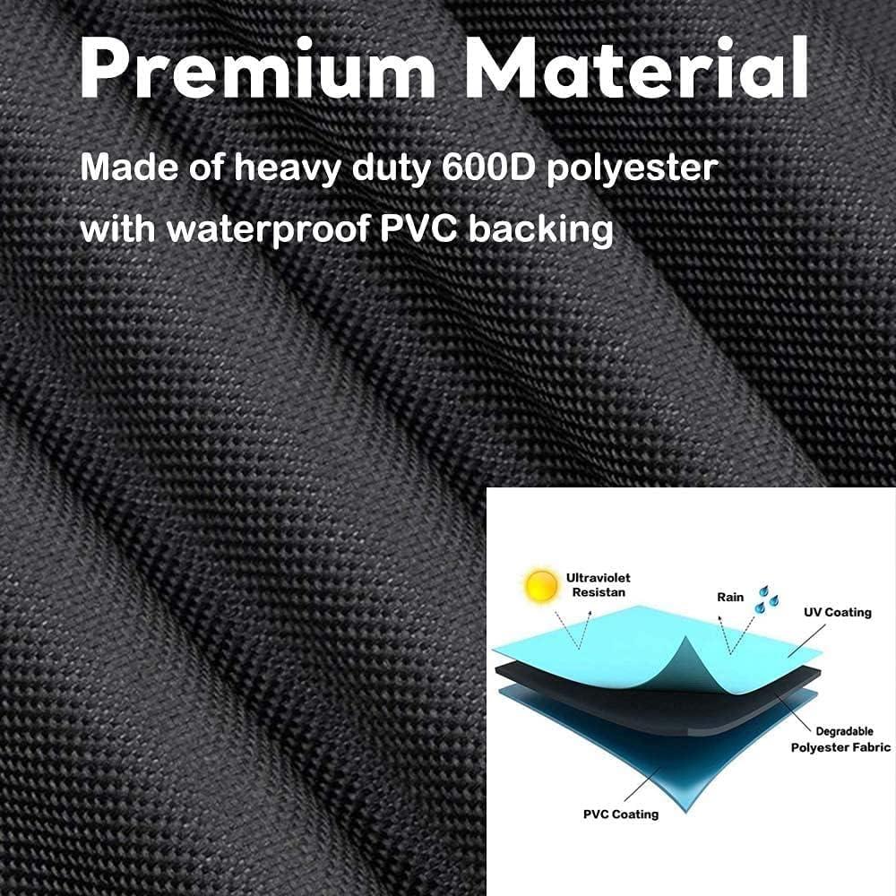 imageGrill Cover for CharGriller 3 Burner Dual Fuel 5050 5650 CG30282825 for Char Griller Smoker Charcoal Grill Cover 600D Waterproof BBQ CoverAustin XLRancher XL