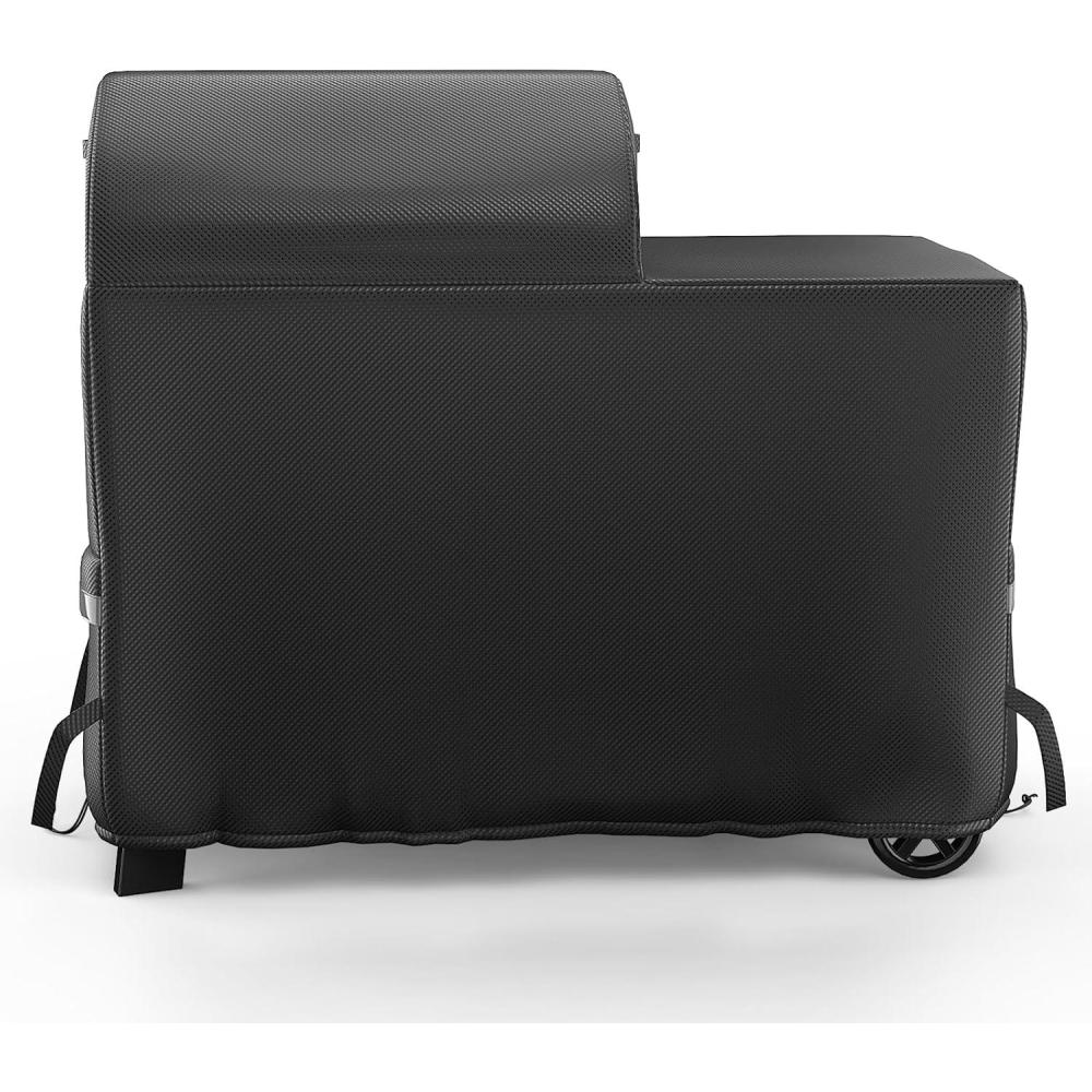 imageGrill Cover for CharGriller 3 Burner Dual Fuel 5050 5650 CG30282825 for Char Griller Smoker Charcoal Grill Cover 600D Waterproof BBQ Cover52L x 27W x 46H