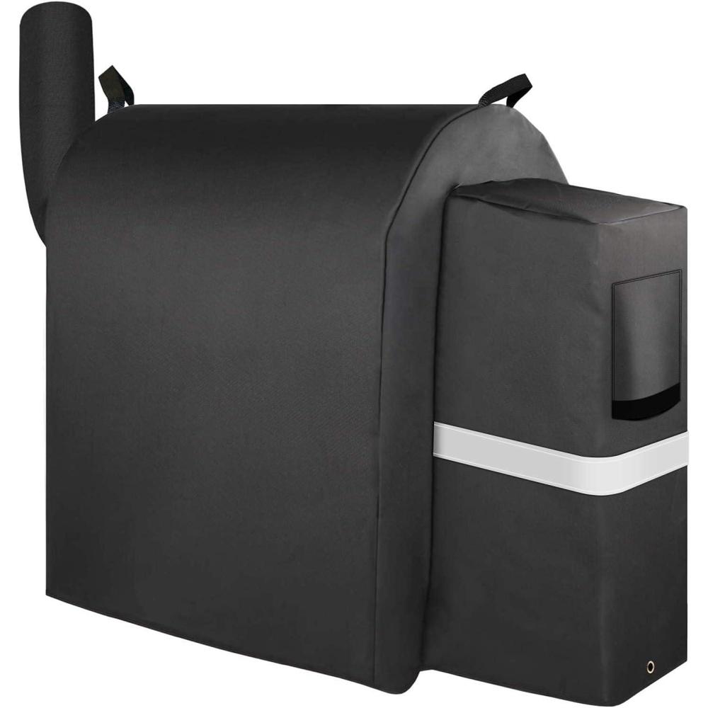 imageGrill Cover for CharGriller 3 Burner Dual Fuel 5050 5650 CG30282825 for Char Griller Smoker Charcoal Grill Cover 600D Waterproof BBQ Cover53W x 27D x 49H