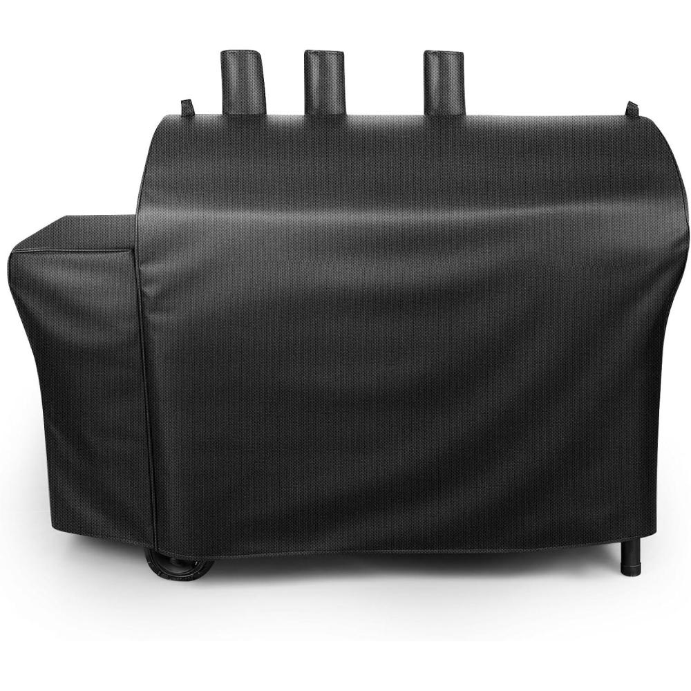 imageGrill Cover for CharGriller 3 Burner Dual Fuel 5050 5650 CG30282825 for Char Griller Smoker Charcoal Grill Cover 600D Waterproof BBQ Cover65L x 29W x 48H