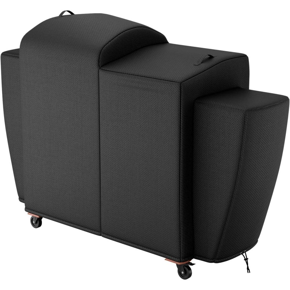 imageGrill Cover for CharGriller 3 Burner Dual Fuel 5050 5650 CG30282825 for Char Griller Smoker Charcoal Grill Cover 600D Waterproof BBQ Cover72L x 305W x 47H