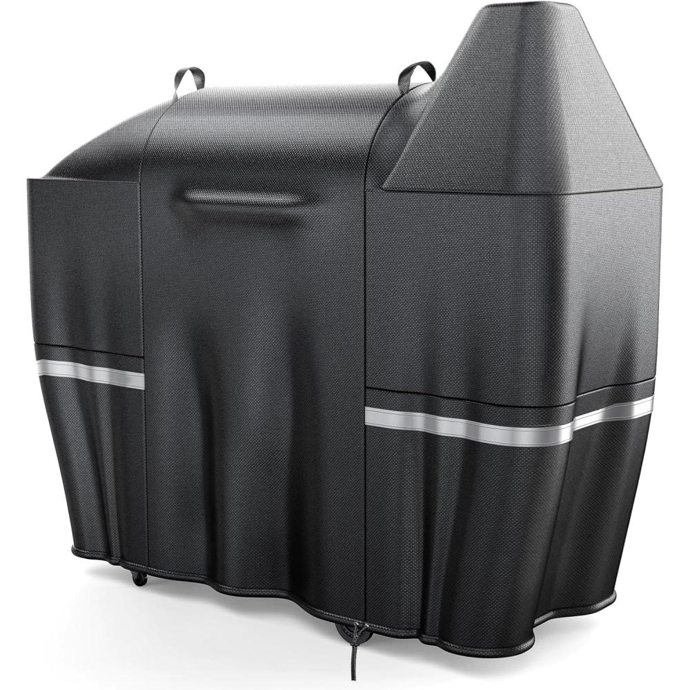 imageGrill Cover for CharGriller 3 Burner Dual Fuel 5050 5650 CG30282825 for Char Griller Smoker Charcoal Grill Cover 600D Waterproof BBQ CoverAustin XLRancher XL
