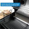 Uniflasy 23.62″ to 35.43″ Adjustable Ash Pan/Drip Pan and 19 3/4 x 6 3/4 Inches Cooking Grid Grates for Chargriller 2123 2222 Charcoal Grill, with 2pcs Fire Grate Hanger