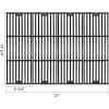 Uniflasy 23.62″ to 35.43″ Adjustable Ash Pan/Drip Pan and 19 3/4 x 6 3/4 Inches Cooking Grid Grates for Chargriller 2123 2222 Charcoal Grill, with 2pcs Fire Grate Hanger