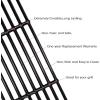 Uniflasy 23.62″ to 35.43″ Adjustable Ash Pan/Drip Pan and 19 3/4 x 6 3/4 Inches Cooking Grid Grates for Chargriller 2123 2222 Charcoal Grill, with 2pcs Fire Grate Hanger