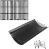 Uniflasy 23.62″ to 35.43″ Adjustable Ash Pan/Drip Pan and 19 3/4 x 6 3/4 Inches Cooking Grid Grates for Chargriller 2123 2222 Charcoal Grill, with 2pcs Fire Grate Hanger