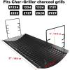 Uniflasy 27 Inches Ash Pan/Drip Pan and Cast Iron Cooking Grate for Chargriller