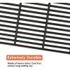 Uniflasy Cast Iron Cooking Grate and Adjustable Ash Pan/Drip Pan for Char-Griller 1624 Smokin’ Champ Charcoal Grill Horizontal Smoker