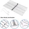 Uniflasy Grill Warming Rack and Adjustable Ash Pan for Char Griller 5050, 5650, 3001, 2223, 5072, 2823, 3030 Grills Stainless Steel Warming Grate for Chargriller 5050 5650 Gas & Charcoal Grill