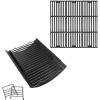 Uniflasy 15.75″ to 27.56″ Adjustable Ash Pan/Drip Pan and 19 3/4 Inch Grill Cooking Grates for Chargriller 2121 2123 2222 2828 3001 3030 Charcoal Grills,fit Char-griller 4000 5050 5252 Charcoal Grills