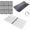 Uniflasy 20 Inches Ash Pan/Drip Pan Cooking Grates Grill Warming Rack for Chargriller 5050, 5650 Charcoal Grills