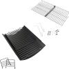 Uniflasy Grill Warming Rack and Adjustable Ash Pan for Char Griller 5050, 5650, 3001, 2223, 5072, 2823, 3030 Grills Stainless Steel Warming Grate for Chargriller 5050 5650 Gas & Charcoal Grill