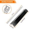 Uniflasy Grill Replacement Parts Kit for Expert Grill 6-Burner 720-0969, 720-0969G, 720-0969GB, 720-0969GA Propane Gas Grill Porcelain Steel Heat Plate Stainless Steel Burners, 6 Packs(6)