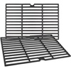 Uniflasy Grill Replacement Parts Kit for Dyna-Glo DGF350CSP DGF350CSP-D 2-Burner Open Cart Propane Gas Grill Cast Iron Cooking Grates and Heat Plate Shield and Grill Burner and 55 inch Grill Cover
