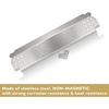 Uniflasy Heat Plates for Nexgrill 720-0830H, 720-0864, 720-0864M Gas Grill, Stainless Steel Grill Heat Shield Tent, Burner Cover, Flame Tamer and Universal 4 Outlets Tact Push Button Grill Ignitor