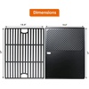 Uniflasy Porcelain Replacement Parts for Home Depot Nexgrill 720-0830H, 5 Burner 720-0888N, 720-0882A, 720-0888 Gas Grill Heat Plates, Burner Cover, Flame Tamer, Cooking Grate and Cooking Griddle