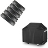 Uniflasy Porcelain Replacement Parts and 65 Inch 3 to 6 Burner Gas Grill Cover for Home Depot Nexgrill 720-0882A 720-0896B