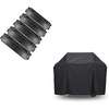 Uniflasy Porcelain Steel Grill Heat Plates Shield Tent, Burner Cover, 7139 Grill Cover for Weber Spirit II 300, Spirit 300 and Spirit 200 Series